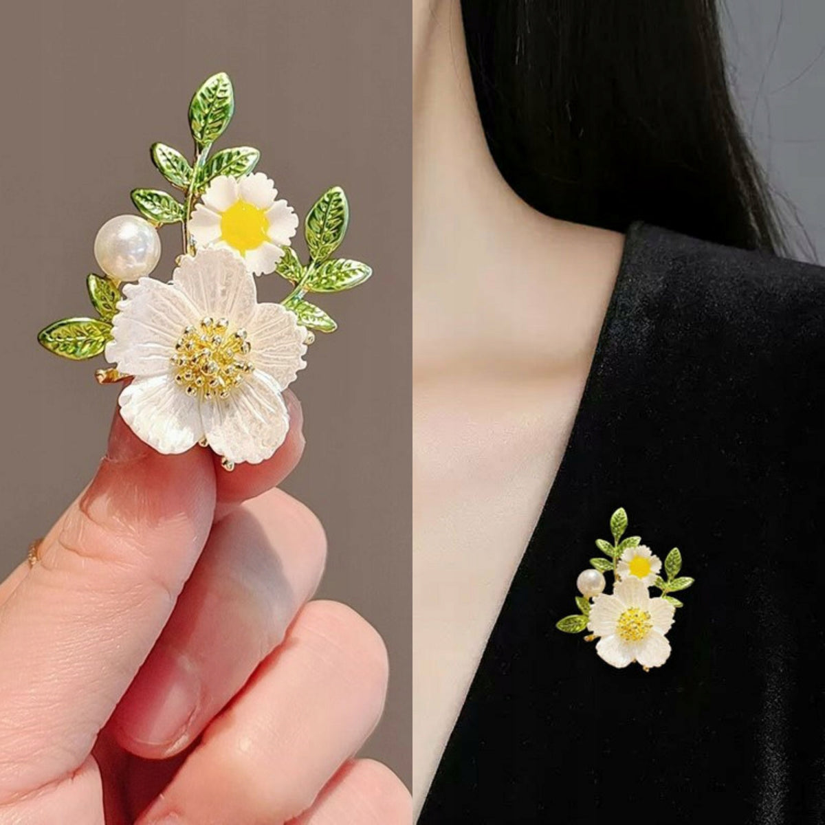 Small Flowers Brooch
