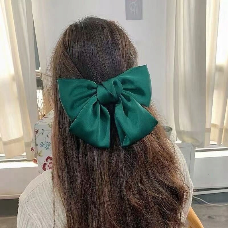 Pinza para el pelo con lazo – verde