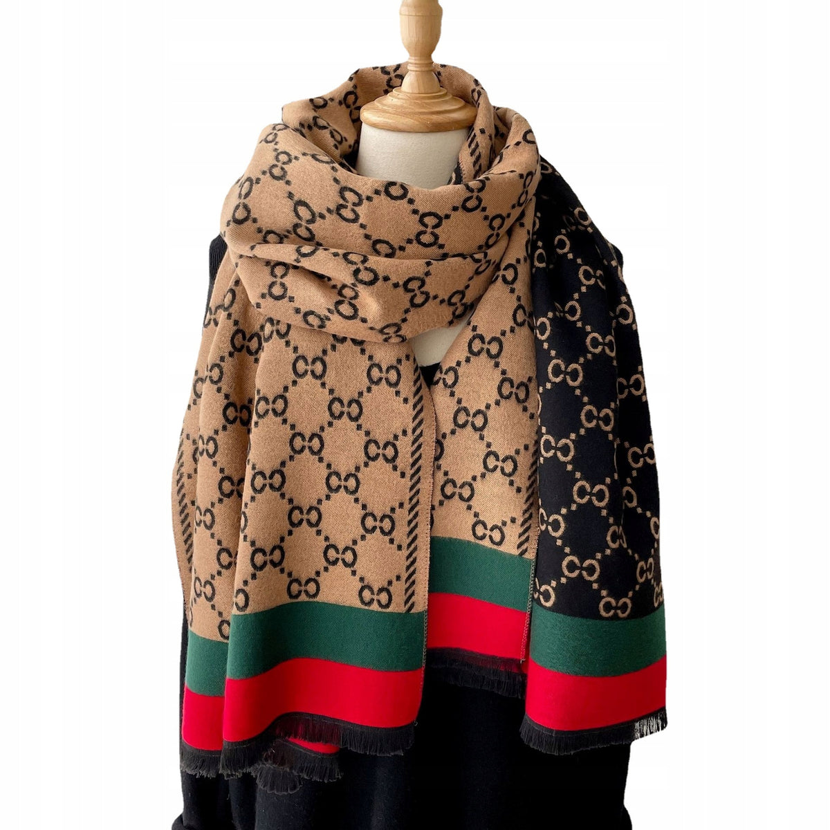 Women's Elegant Warm Winter Scarf — Sophisticated Style, 180×66