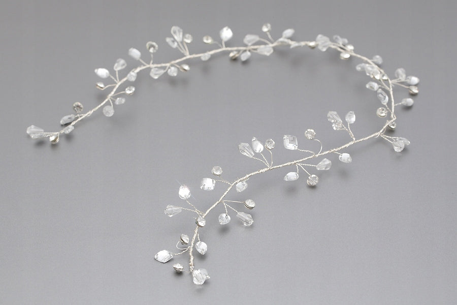 Bridal Hair Vine with Rhinestones 50 cm
