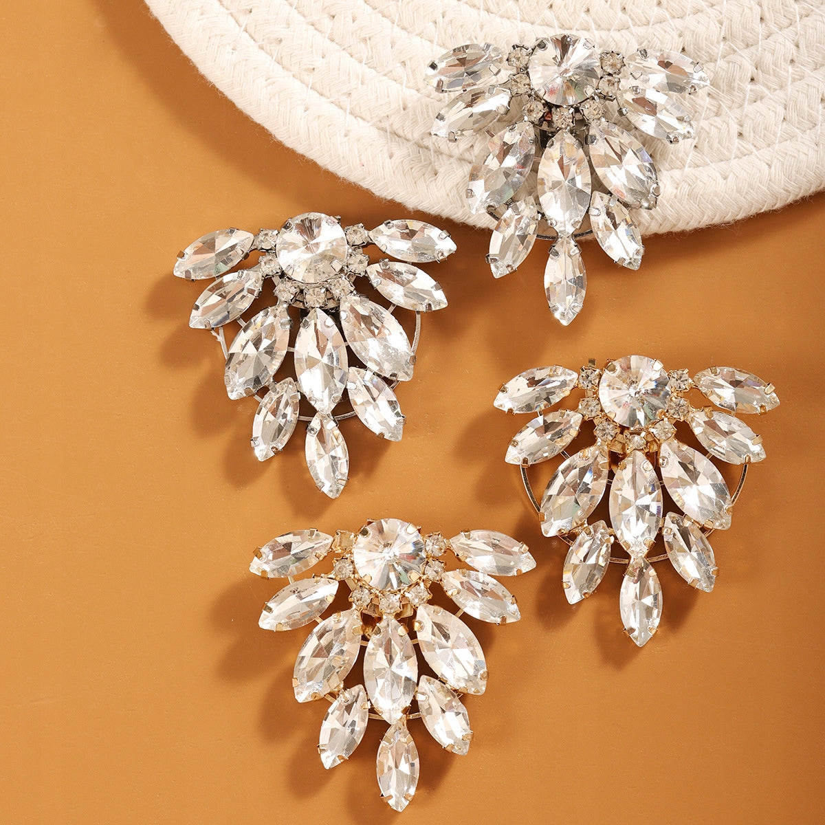 Cubic Zirconia Shoe Clips — Elegant Decorative Accessories for High Heels