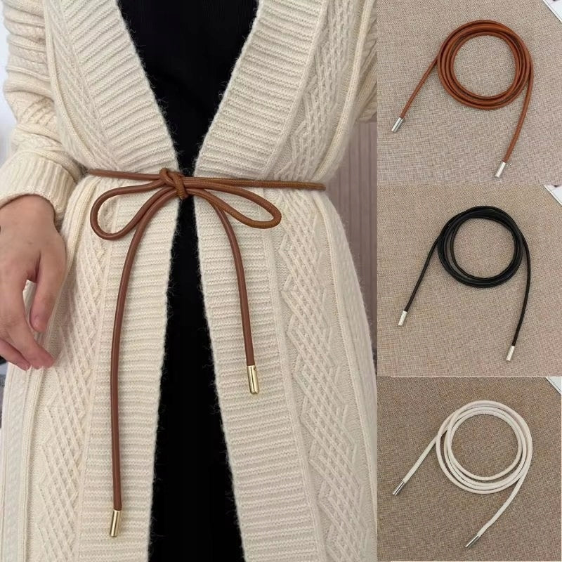 Tie Belt – White