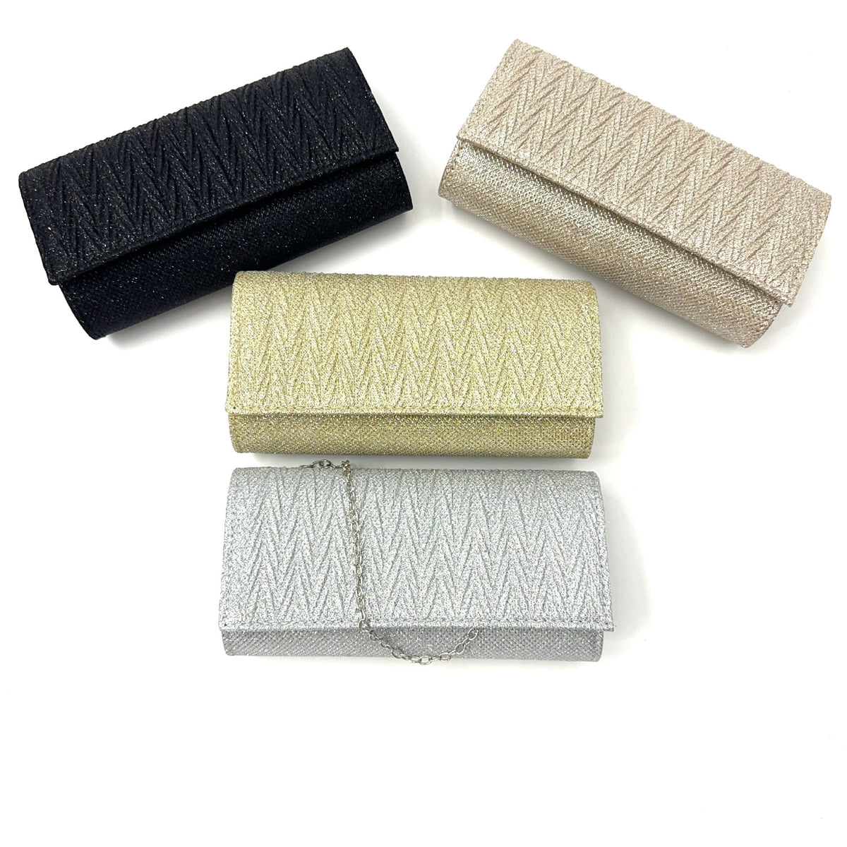 Clutch-Handtasche – schwarz