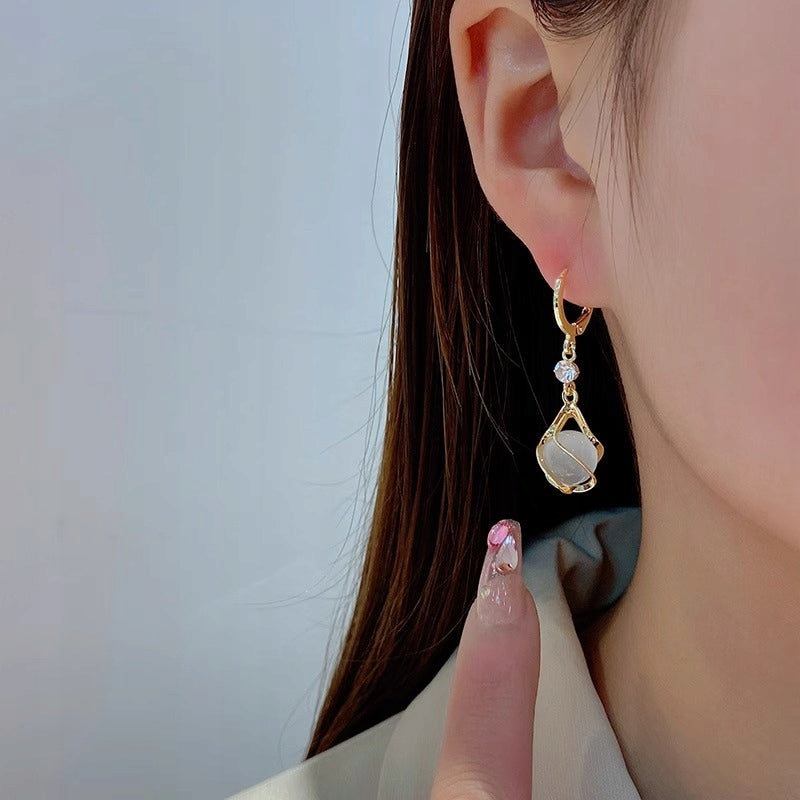 Women's Earrings with Rhinestones – Gold-Tone & Silver-Tone