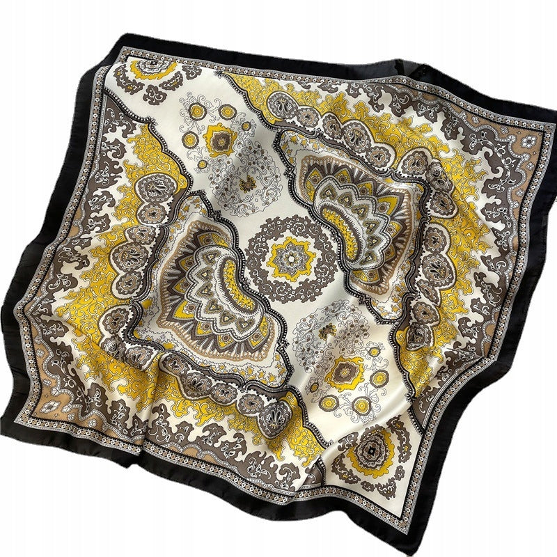 Seidenähnliches Damenhalstuch 70 × 70 cm