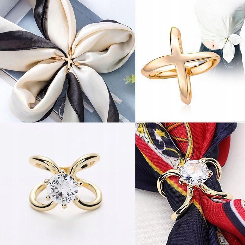 Scarf Ring – Gold-Tone