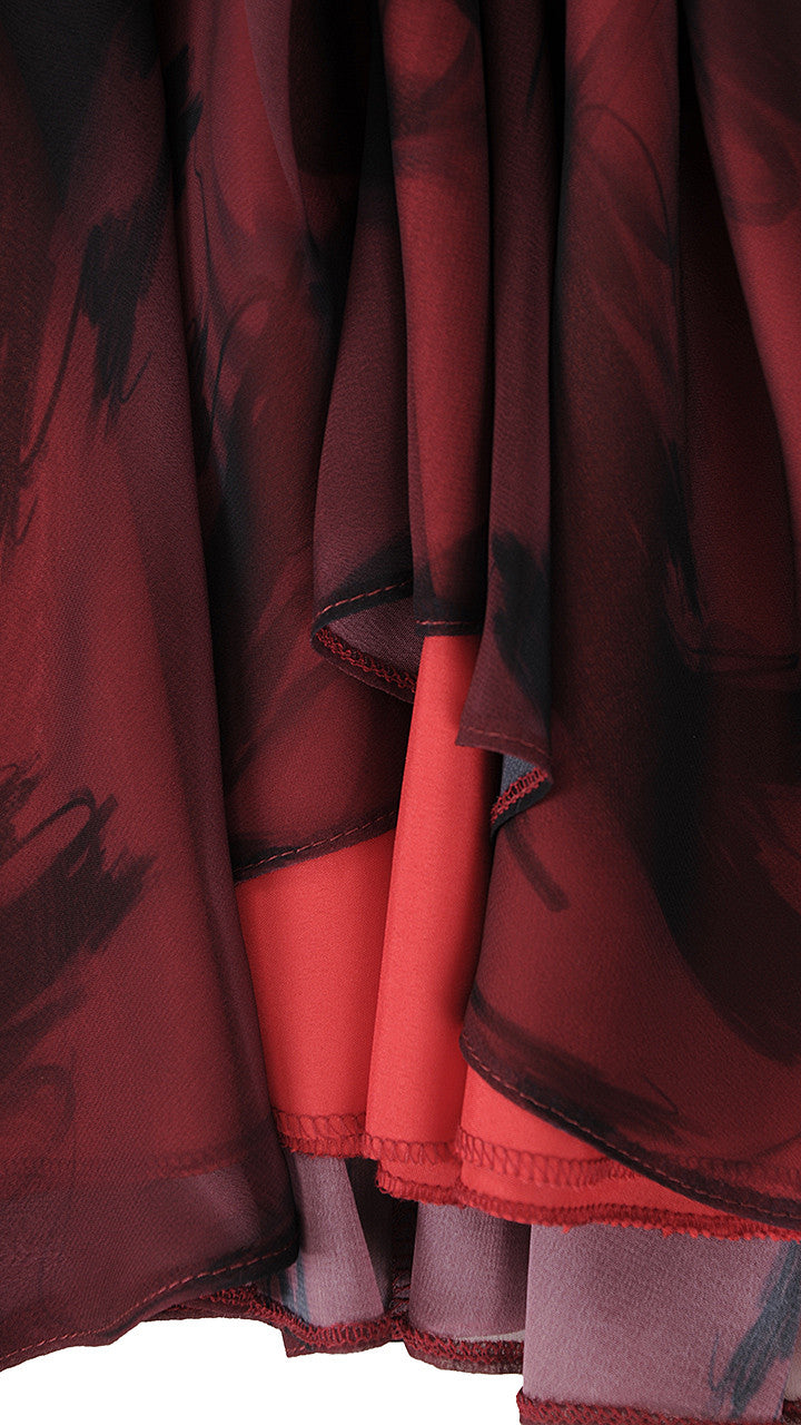 Sukienka KAYRA | color:bordowy