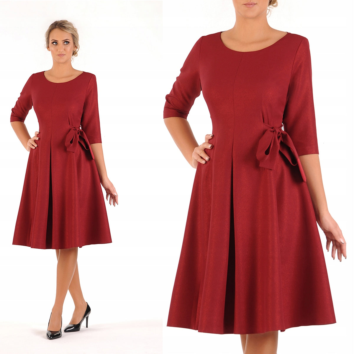 Naomi Dress | color:bordowy