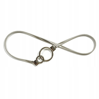 Cinturón elástico de muelle de mujer – plateado