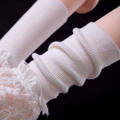 Detachable Lace Cuffs – White