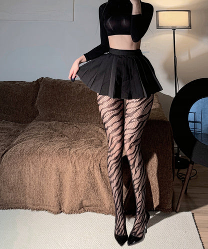 Women's Lace Tights – Black