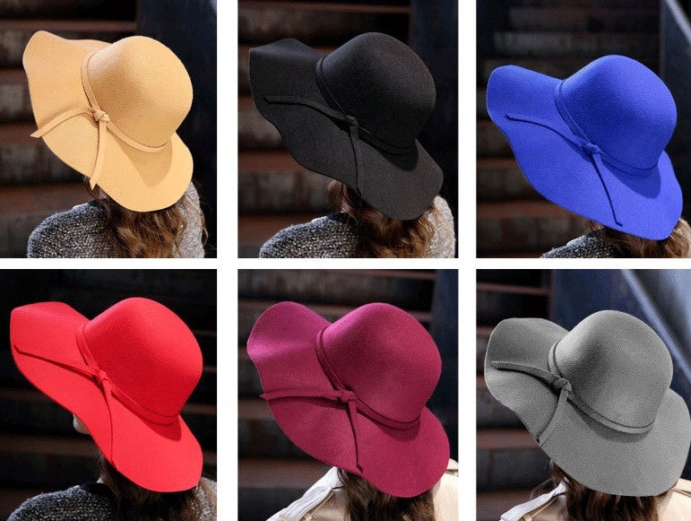 Chapeau à bord pour femme – beige