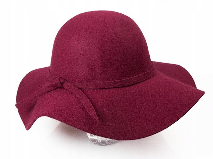 Women's Brimmed Hat – Burgundy