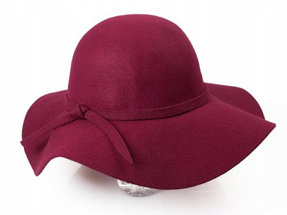 Women's Brimmed Hat – Burgundy