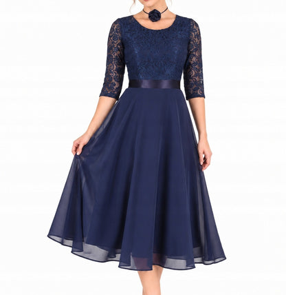 Sukienka ESTERA | color:granatowy