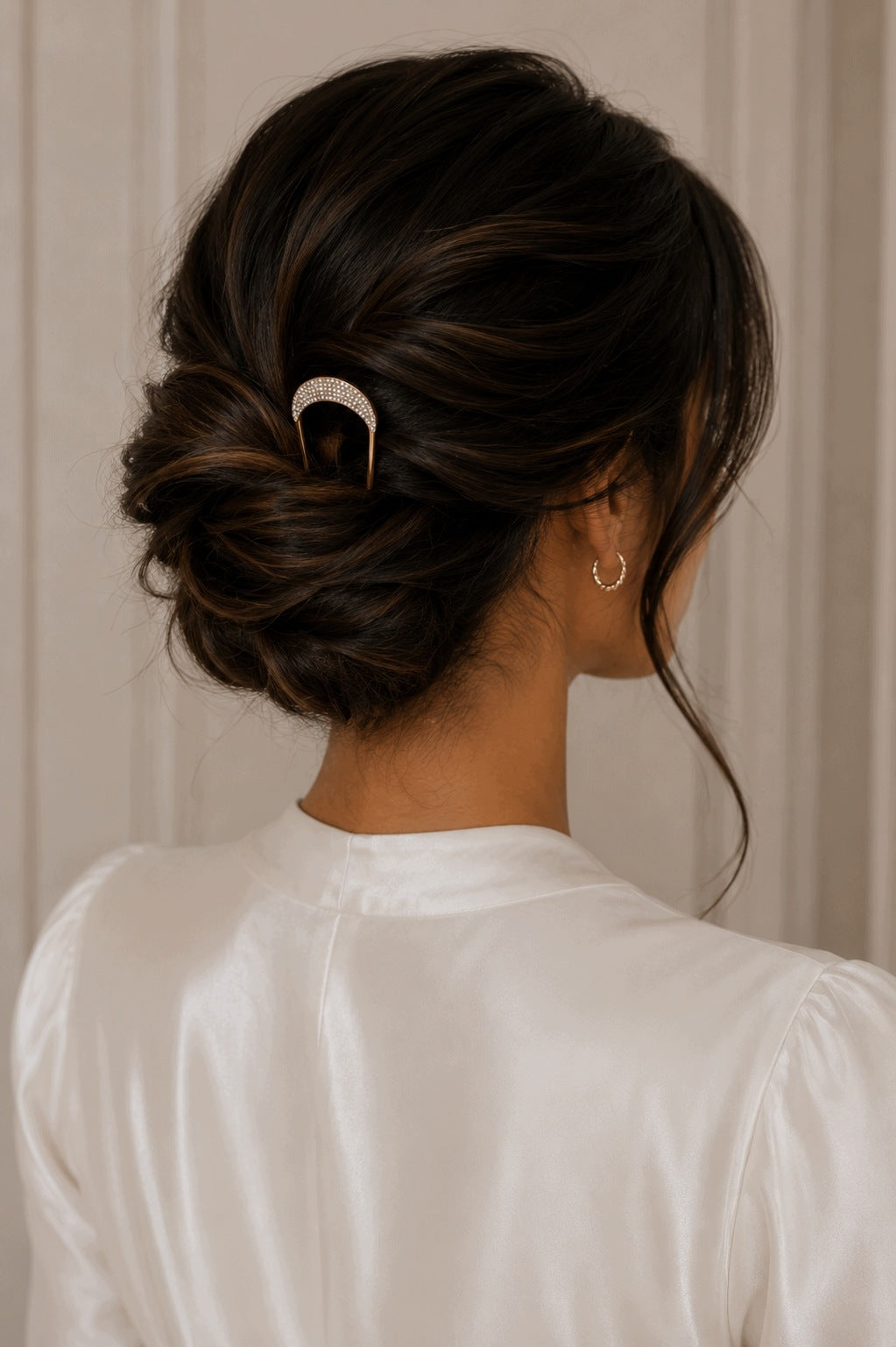 Hair Clip with Rhinestones