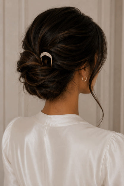 Hair Clip with Rhinestones