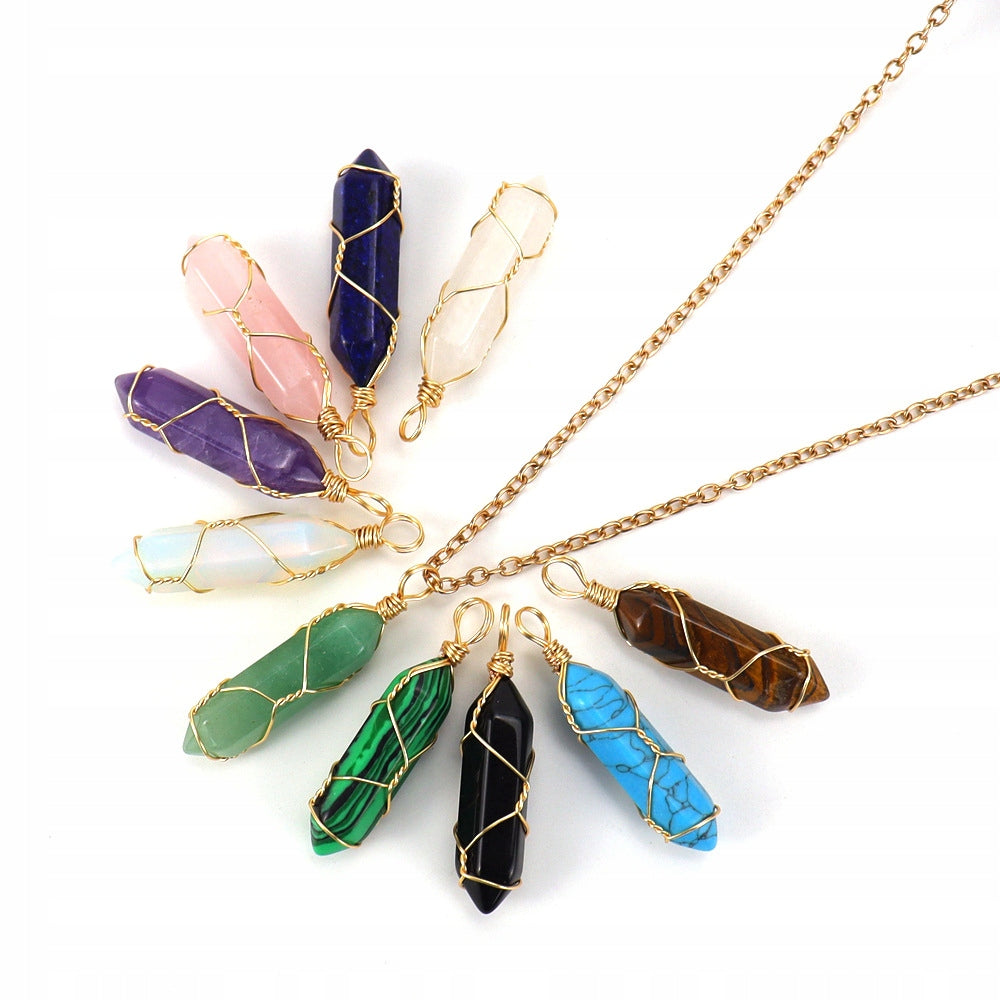 Collar con cuarzo ahumado