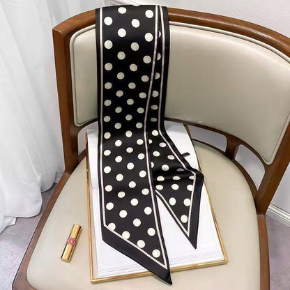 Silk-Effect Square Scarf 13 × 147 cm