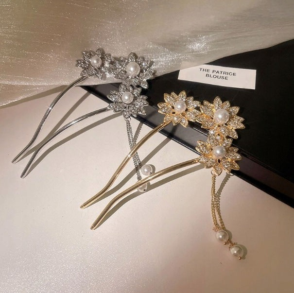 Hair Clip with Rhinestones