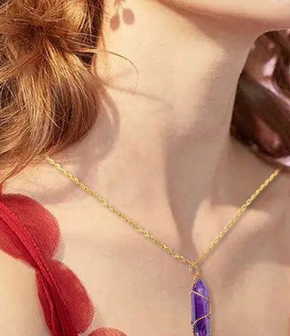 Halskette mit Amethyst