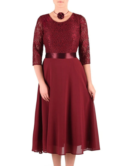 Sukienka ESTERA | color:bordowy