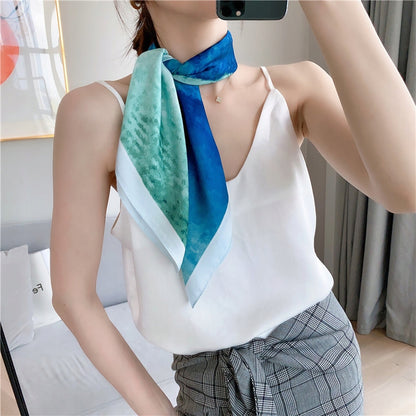 Silk-Effect Square Scarf 70 × 70 cm