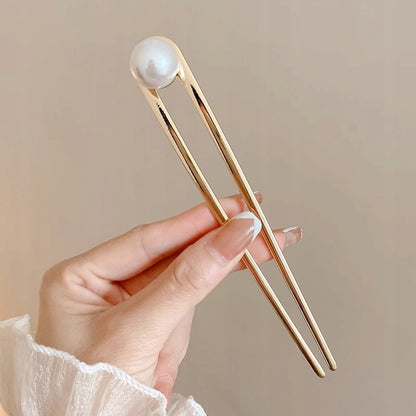 French Pearl Hairpin — Elegant Wedding Hair Accessory