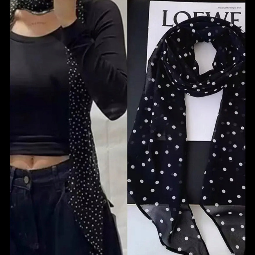 Women's Elegant Long Printed Scarf — Tie Style