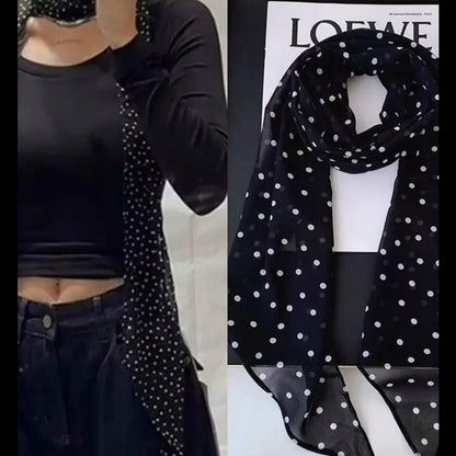Women's Elegant Long Printed Scarf — Tie Style