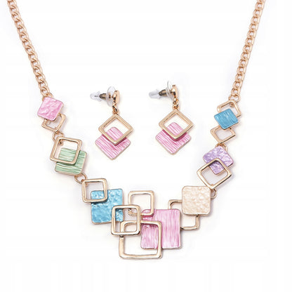 Necklace & Earrings Set – Gold-Tone