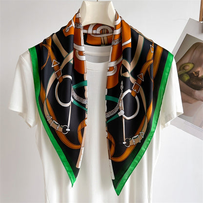 Silk-Effect Square Scarf 70 × 70 cm