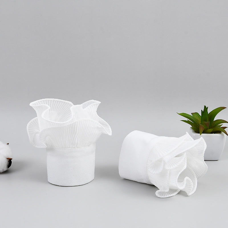 Elegant White Detachable Cuffs — Decorative Wrist Accessories