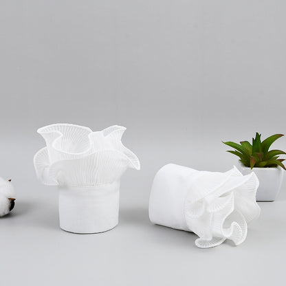 Elegant White Detachable Cuffs — Decorative Wrist Accessories