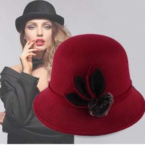 Dámský bucket klobouk – vínový