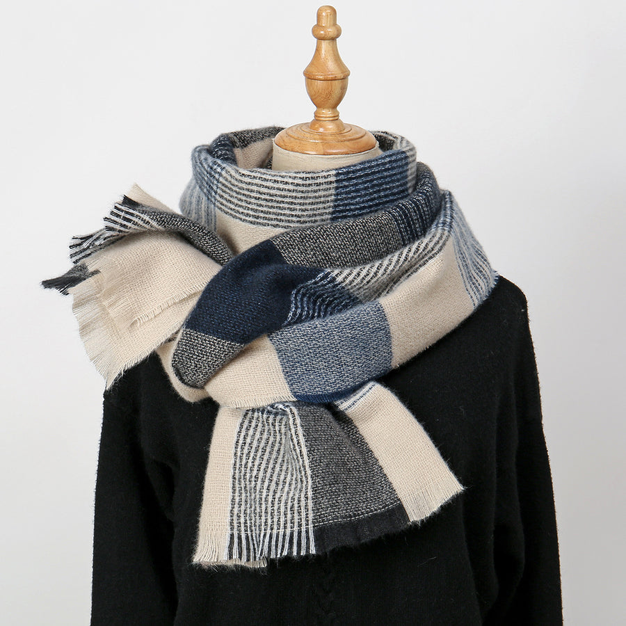 Écharpe d’hiver pour femme 200 × 66 cm – multicolore