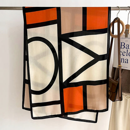 elegancki damski SZAL modny wzór SZALIK o wymiarach 178x66cm jesień zima