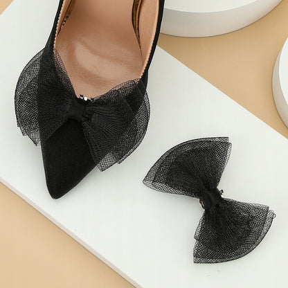 Schuhclips in Schleifenform – schwarz