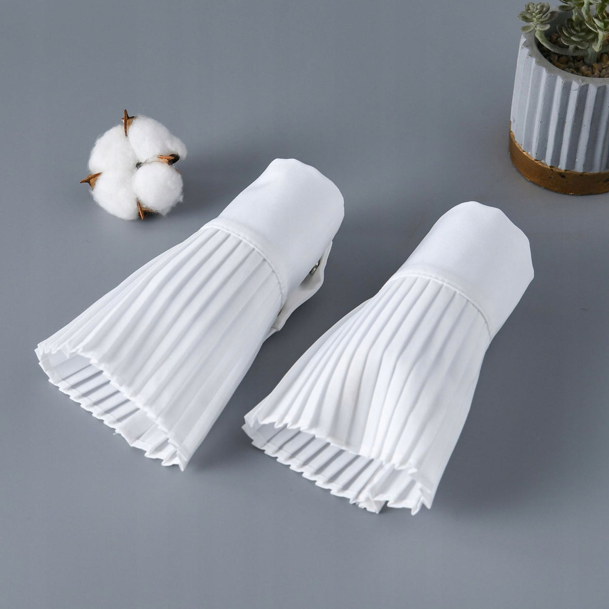 Women's Detachable Cuffs – White