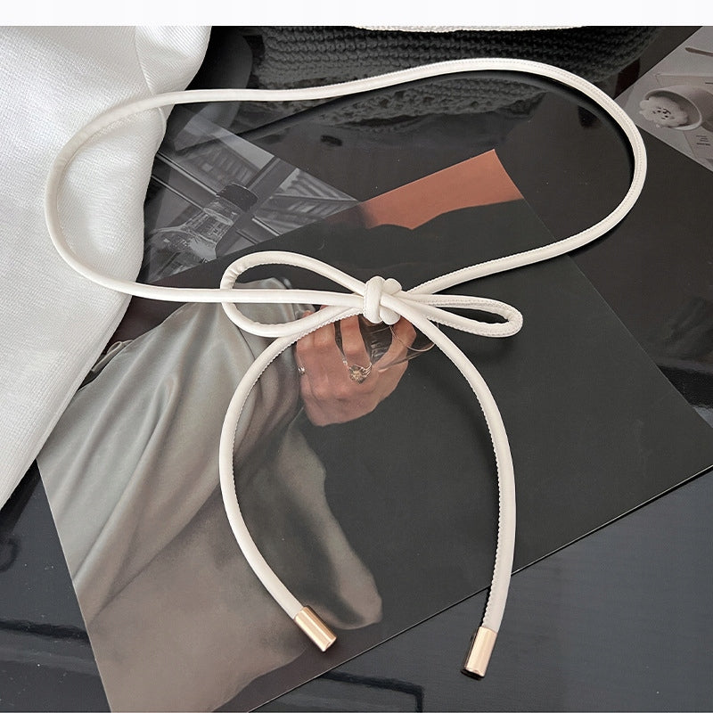 Tie Belt – White