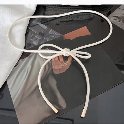 Tie Belt – White