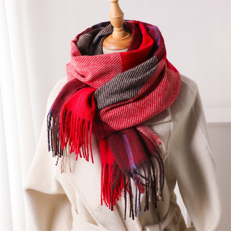 Women's Winter Scarf 200 × 66 cm – Multicoloured