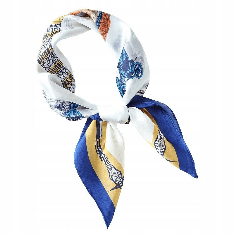 Foulard effet soie pour femme 70 × 70 cm