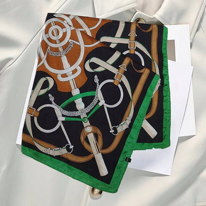 Silk-Effect Square Scarf 70 × 70 cm