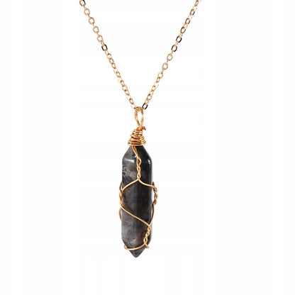 Collar con cuarzo ahumado