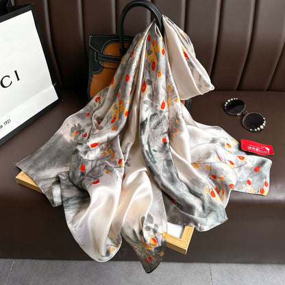 elegancki damski SZAL piękna duża CHUSTA jak jedwab 180cm/90cm szykowny