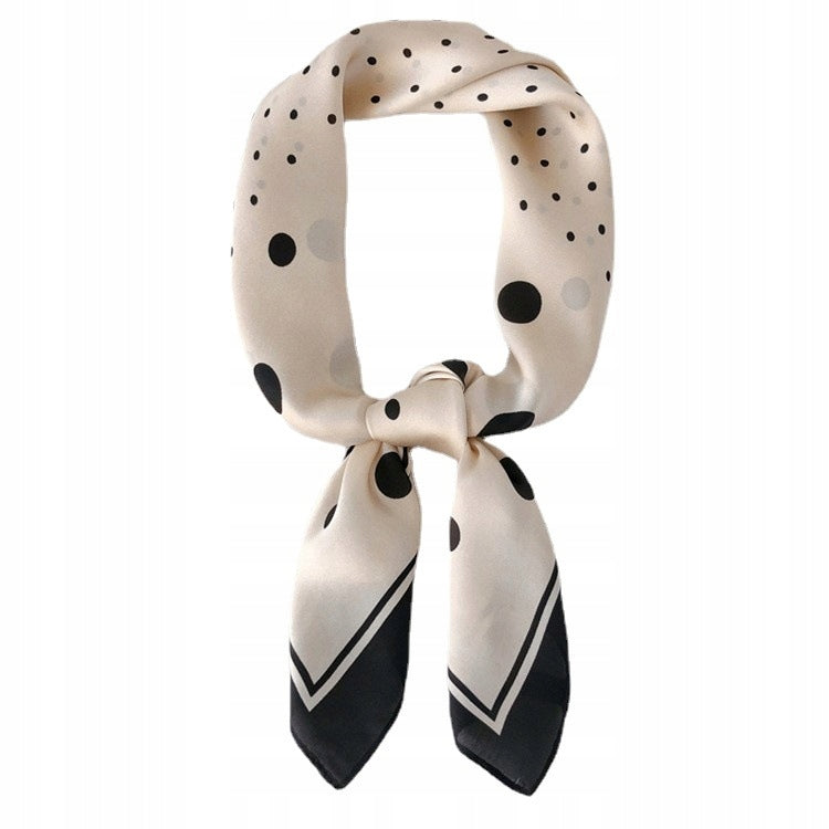 Women's Printed Silk-Effect Square Scarf, 70×70 cm