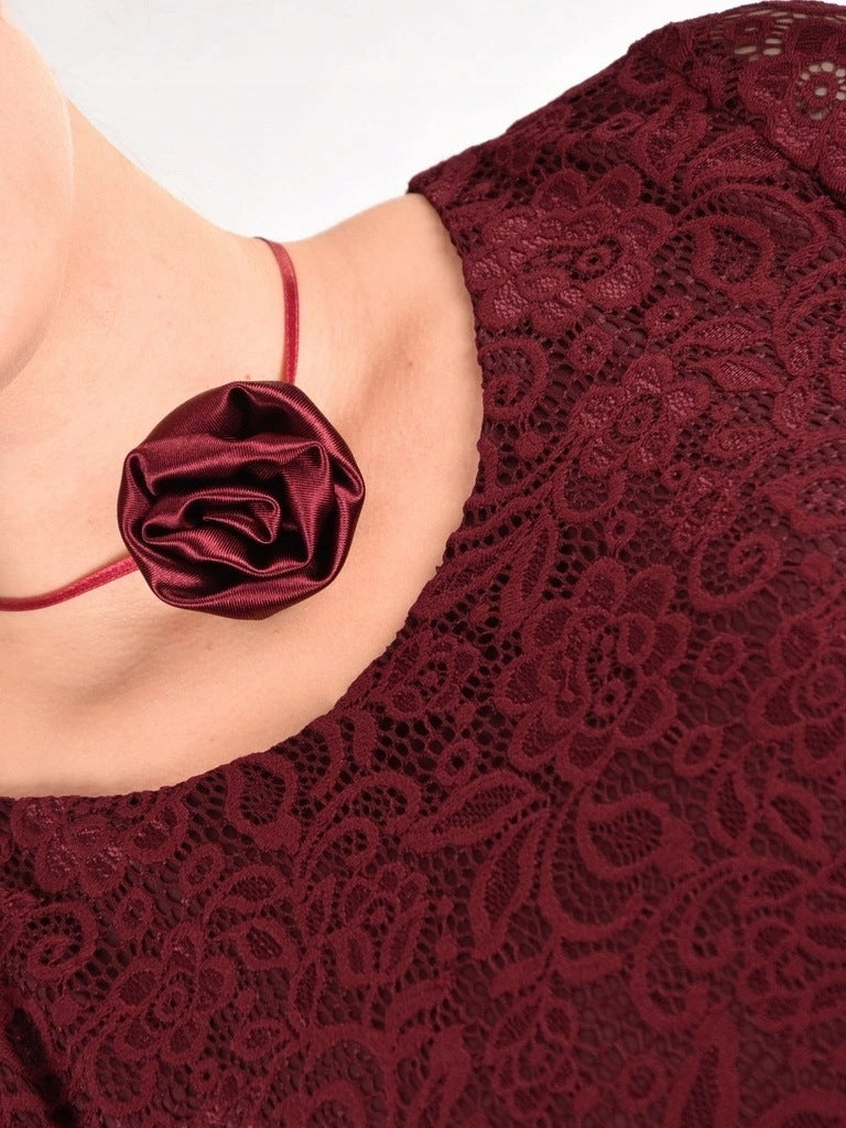 Sukienka ESTERA | color:bordowy