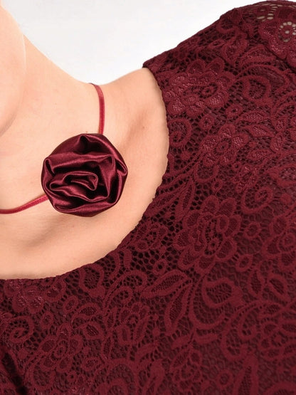 Sukienka ESTERA | color:bordowy