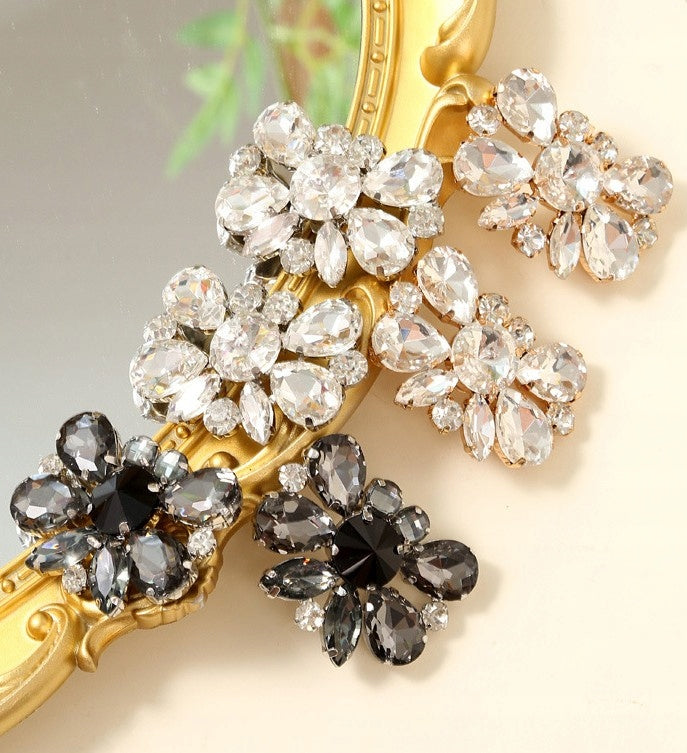 Cubic Zirconia Shoe Clips — Elegant Decorative Accessories for High Heels